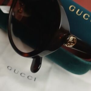 SOLD SOLD SOLD.  Gucci Authentic  Brown Sunglasses Case Made In Italy